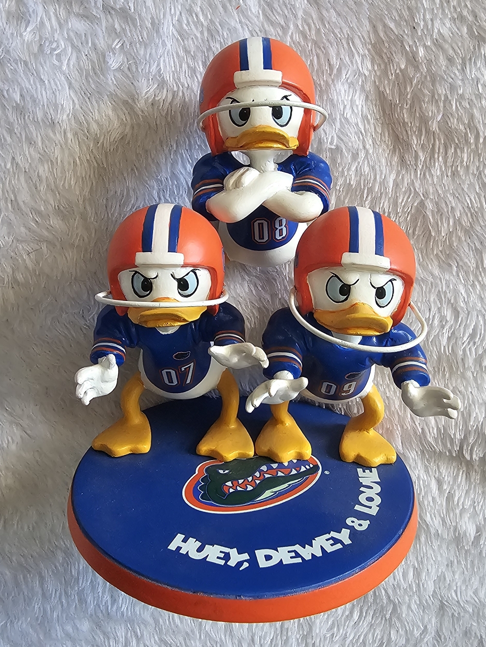 Disney Danbury Mint Huey, Dewey & Louie Florida Gators Figurine